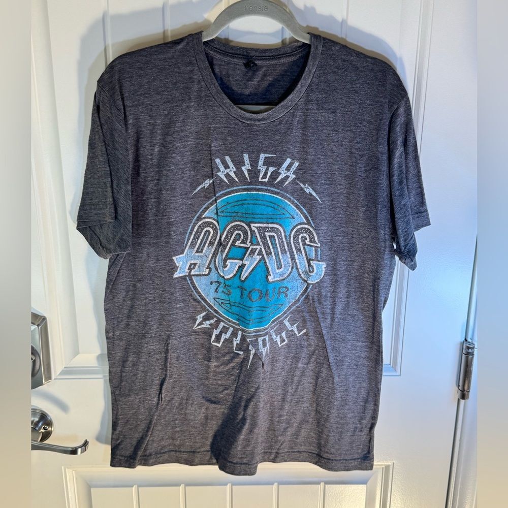 AC/DC “High Voltage” Gray Men’s Large Tee